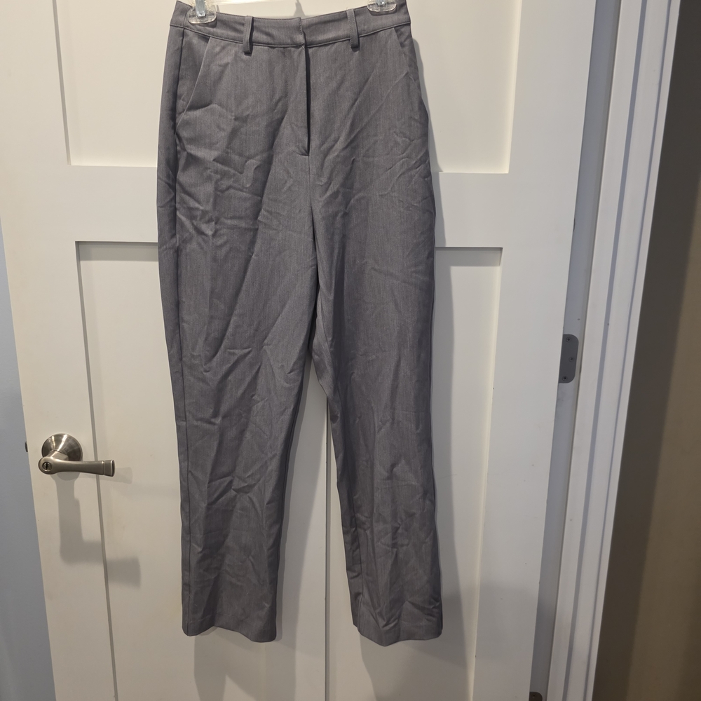 Lulus Womens Gray Dress Professional Pants Size Sm Normcore Chic Classy Academia